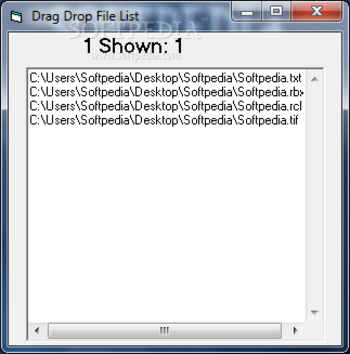 Drag Drop File List screenshot