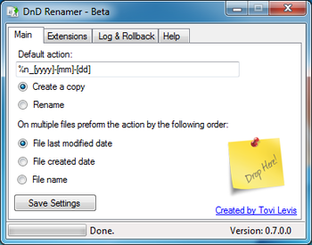 Drag & Drop Renamer screenshot