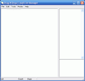 Drag&Drop E-mail List Manager screenshot