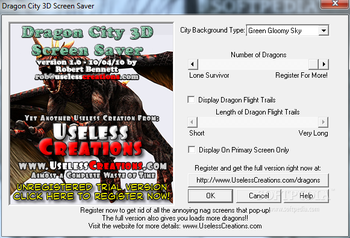 Dragon City 3D Screensaver screenshot 2