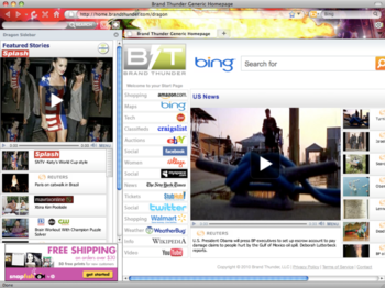 Dragon Internet Explorer Theme screenshot