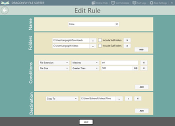 Dragonfly File Sorter screenshot