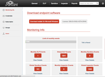 Drainware Security Endpoint screenshot 2