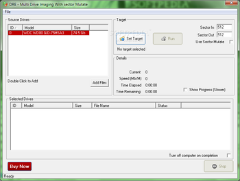 DRE - Multi Drive Imaging With sector Mutate screenshot