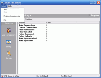 Dream FTP Server screenshot 2