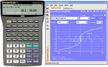 DreamCalc DCG Graphing Calculator screenshot 2