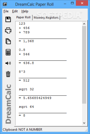 DreamCalc Professional Edition screenshot 2