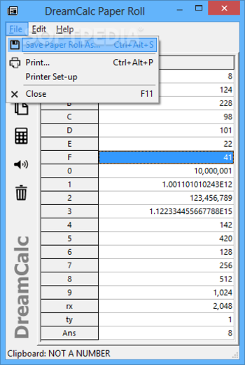 DreamCalc Professional Edition screenshot 4