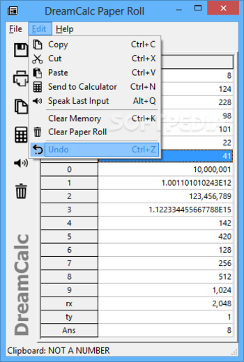 DreamCalc Professional Edition screenshot 5