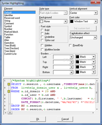 DreamCoder for MySQL Enterprise Freeware screenshot 10