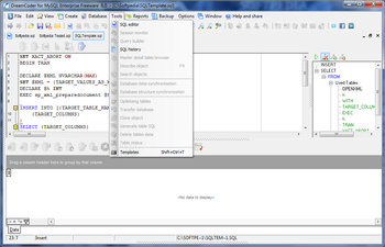 DreamCoder for MySQL Enterprise Freeware screenshot 4