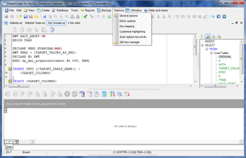 DreamCoder for MySQL Enterprise Freeware screenshot 5