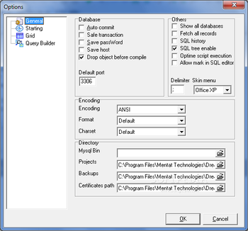 DreamCoder for MySQL Enterprise Freeware screenshot 6
