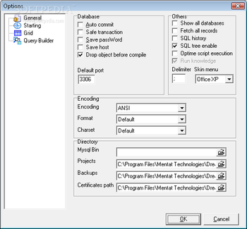 DreamCoder for MySQL Free Edition screenshot 4