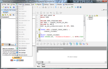 DreamCoder for Oracle Enterprise Freeware Edition screenshot 3