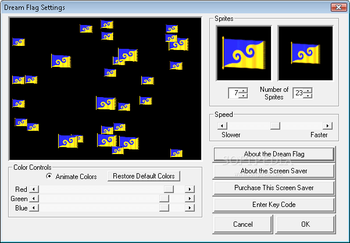 DreamFlag Screen Saver screenshot 2