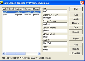 DreamJob.com.au Job Search Tracker screenshot 2