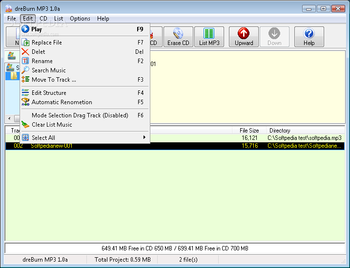 dreBurn MP3 screenshot 2