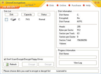 Drive Encryption screenshot