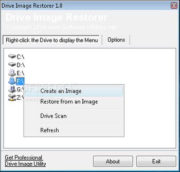 Drive Image Restorer screenshot