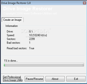 Drive Image Restorer screenshot 3