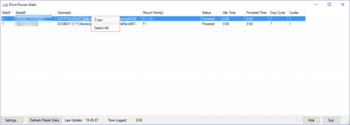 Drive Power State screenshot
