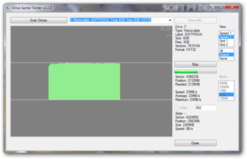 Drive Sector Tester screenshot