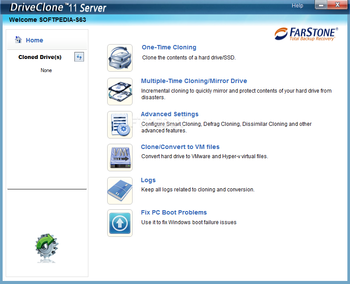 DriveClone Server screenshot