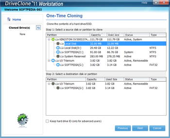 DriveClone Workstation screenshot 2