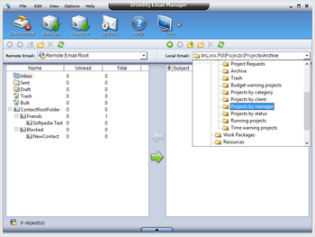 DriveHQ Email Manager screenshot 2