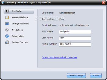 DriveHQ Email Manager screenshot 9