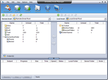 DriveHQ Email Manager - Outlook Backup screenshot