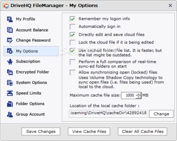 DriveHQ FileManager screenshot 11