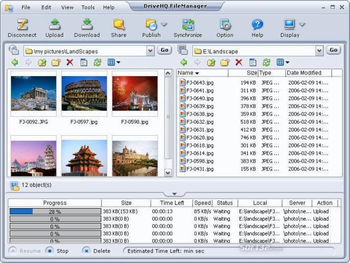DriveHQ FileManager with FTP Hosting screenshot 2