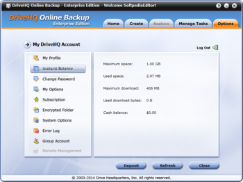 DriveHQ Online Backup Enterprise Edition screenshot 5