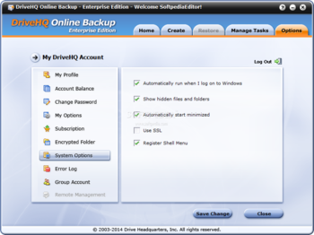 DriveHQ Online Backup Enterprise Edition screenshot 7