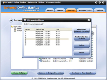 DriveHQ Online Backup Enterprise Edition screenshot 6