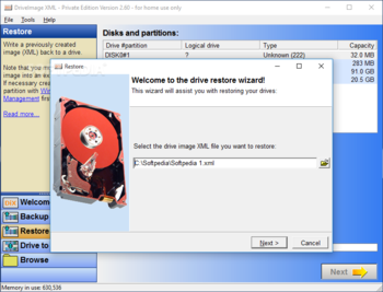DriveImage XML screenshot 4