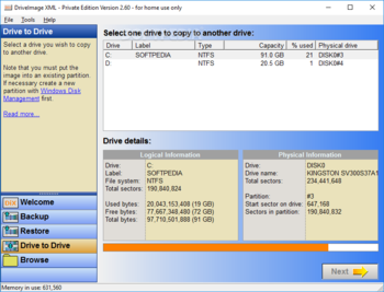 DriveImage XML screenshot 5