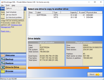 DriveImage XML screenshot 7