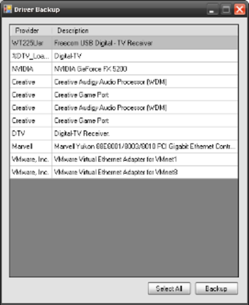 Driver Backup screenshot