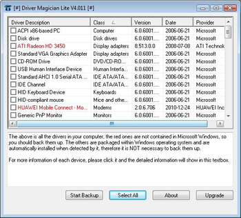 Driver Magician Lite Portable screenshot