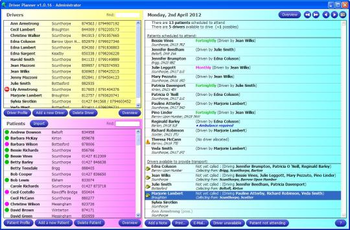 Driver Planner screenshot