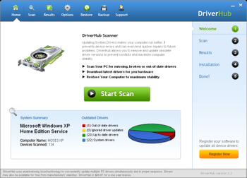 DriverHub screenshot