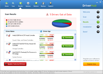DriverHub screenshot 2