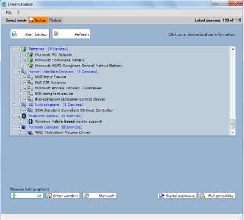 Drivers Backup screenshot