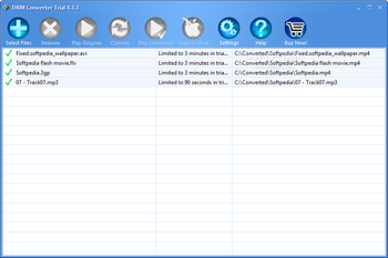 DRM Converter screenshot