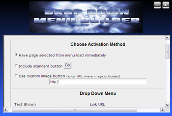 Drop Down Menu Builder screenshot