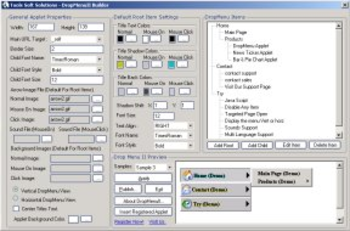 Drop Menu Builder screenshot 2