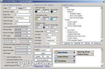 Drop Menu Builder screenshot 3